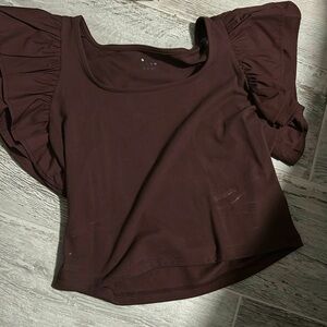A new day maroon shirt